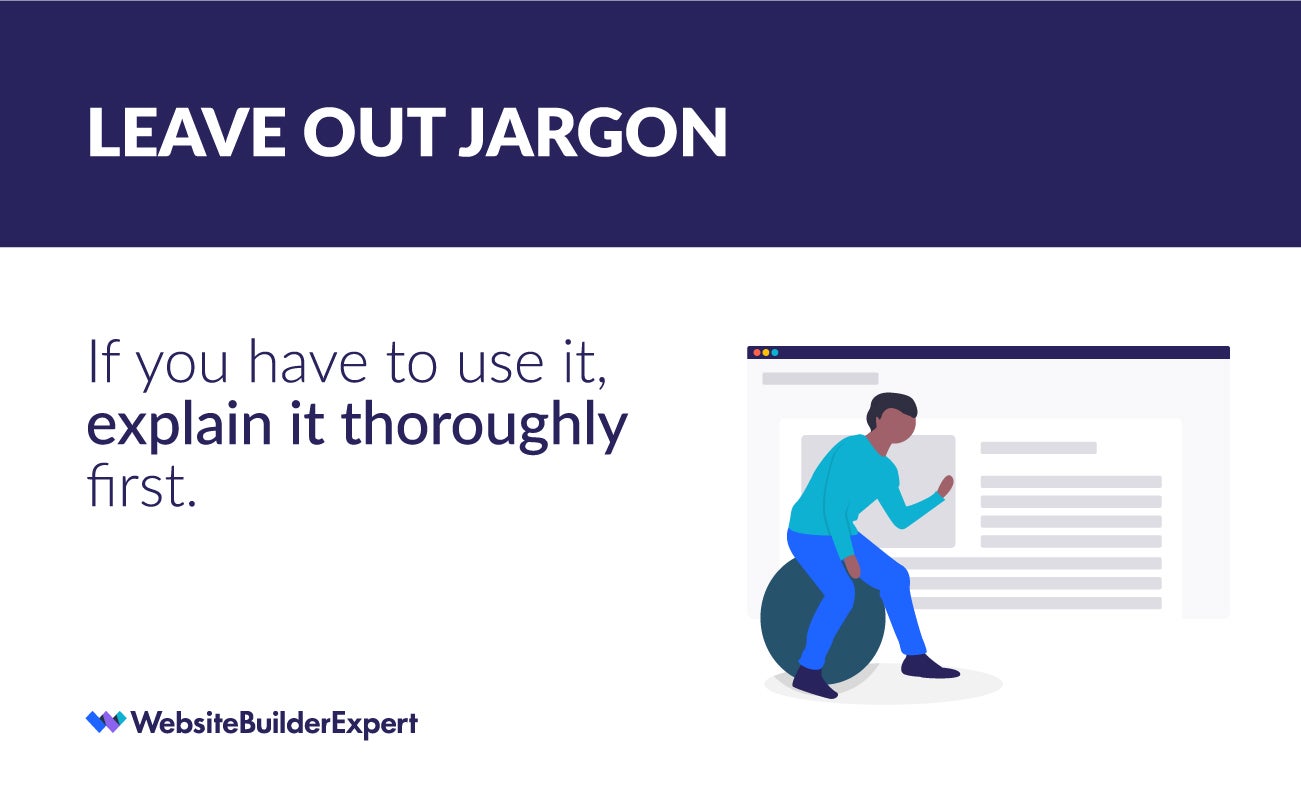 writing for the web tip leave out jargon