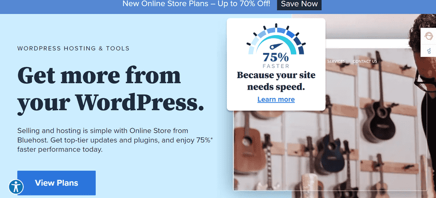 cPanel hosting bluehost wordpress