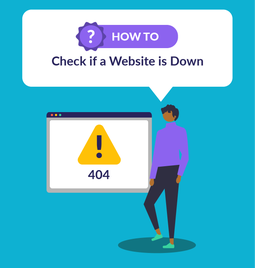 How to check if a website is down graphic