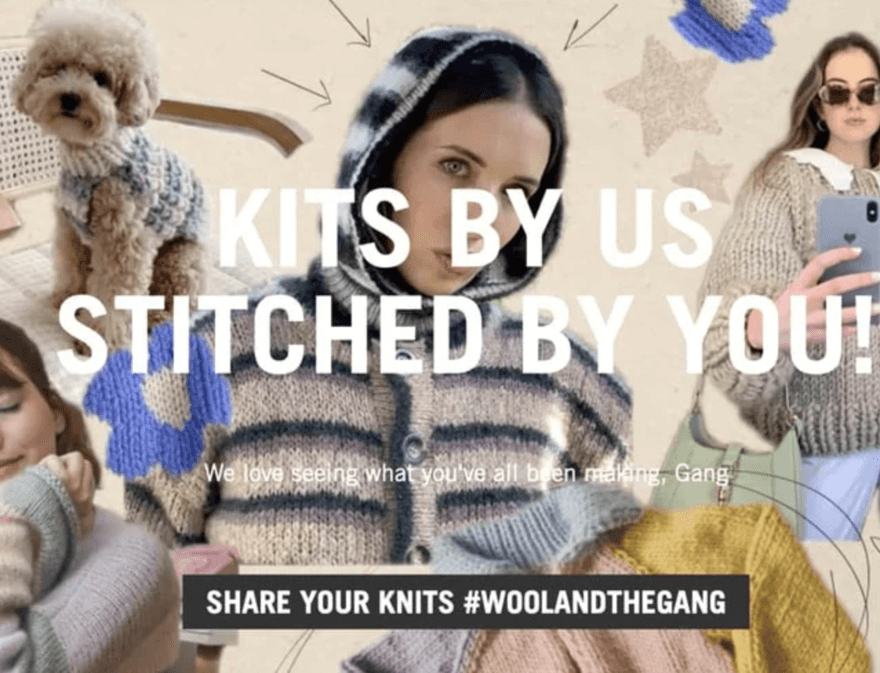 CTA on a webpage for Wool and the Gang