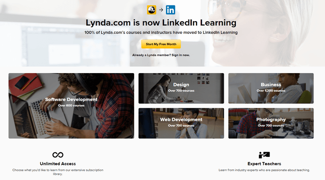 monetize online courses lynda com example