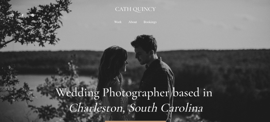 Wedding photography test website
